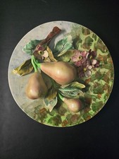 Barbotine trompe l'oeil poires