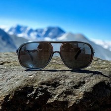 LUNETTES DE SOLEIL VINTAGE POLICE S8531 ACÉTATE PILOT MADE IN ITALY 60/15 #89