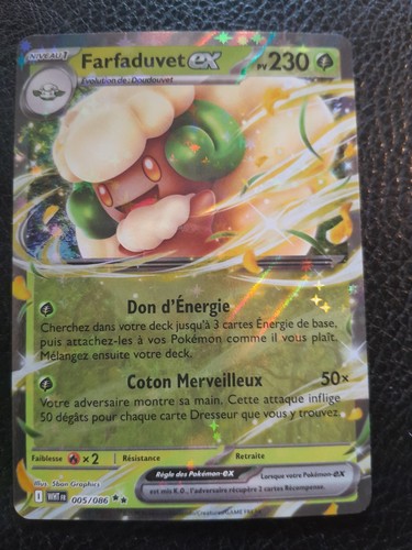 Carte pokémon farfaduvet - carte, ex