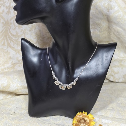 Collier vintage 80s argent - vintage,