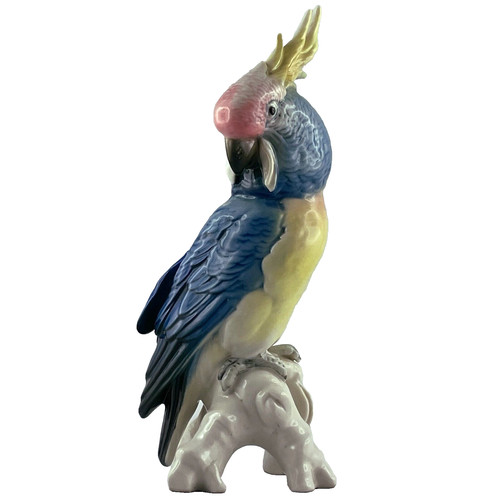 Sujet perroquet porcelaine - sujet,