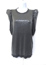 NEUVE, mini Robe (ou Pull) THE KOOPLES, gris paillette, Taille S