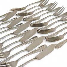 12 COUVERTS A POISSON ART DECO