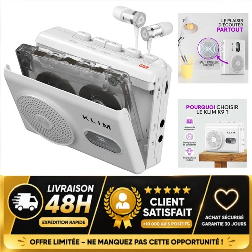 Klim lecteur cassette audio - lecteur,