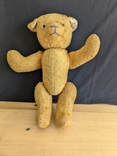 ours peluche ancien oeil verre