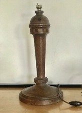 Pied De Lampe Art Déco Chêne