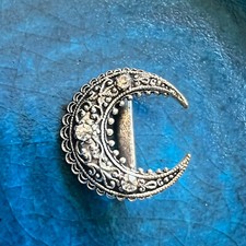 ancien Bouton métal strass 1900 art nouveau Collection mercerie costume 20