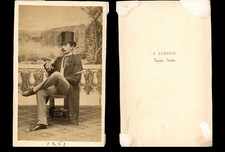 Auguste Burgaud, Napoléon-Vendée, Monsieur en costume Vintage albumen print CDV.