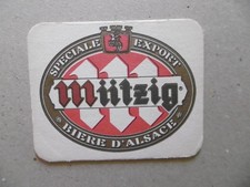 MÜTZIG EXPORT ALSACE . ANCIEN SOUS BOCK DE BIERE . OLD BEER COASTER . BIERE