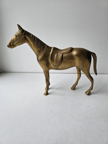 Sculpture cheval laiton - en, sur
