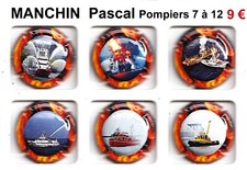 CAPSULES de CHAMPAGNE MANCHIN Pascal  "Pompiers 7 à 12