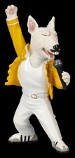 Bull Terrier Figurine - Freddy La Rockstar Chien -veronese - Musicien Cadeau