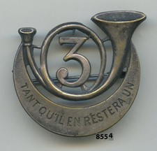Insigne cavalerie , 3  Rgt. de Chasseurs d'Afrique , ( D.Ber. )
