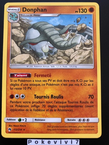 Carte pokemon donphan 112 214 - carte,