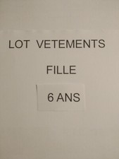 A SAISIR LOT VETEMENTS FILLE 6
