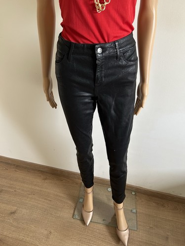 Pantalon noir huilé guess - noir,
