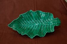 Grande coupe à fruits en forme de feuille années 50