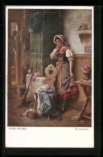 Carte postale artiste hans - carte, d'artiste