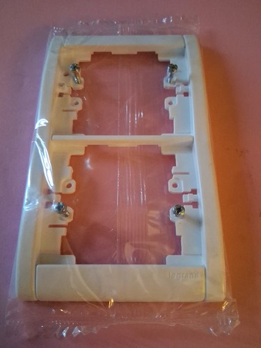 Plaque double vertical blanche - double,