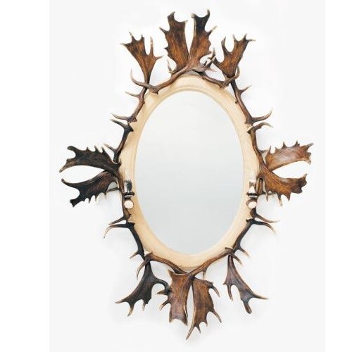 Miroir avec vrai - , bois