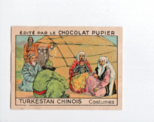 Chromo Turkistan chinois Asie Asia  Bien 1930s PUPIER 2 scans