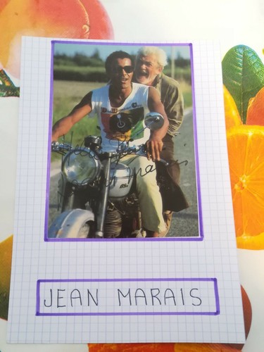 Autographe jean marais sur - autographe, de