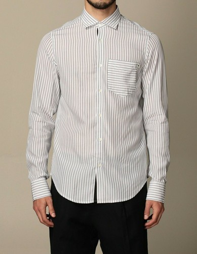 Chemise rayée avec poche - rayée,