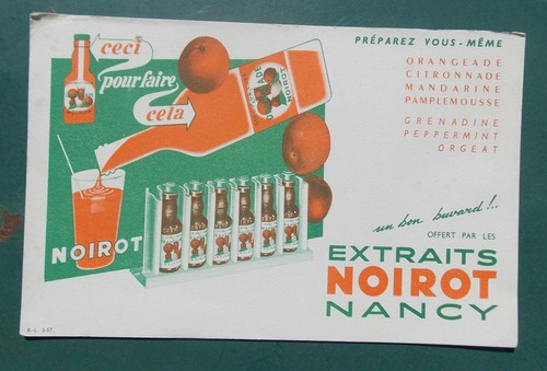Ancien buvard publicitaire jus - buvard,