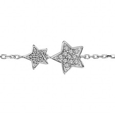  Bracelet Etoiles en Argent