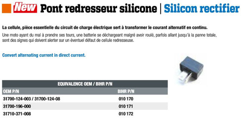Pont redresseur silicone honda - pont,