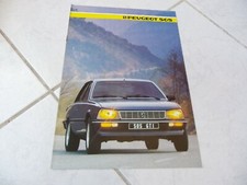 Peugeot 505 gti gamme 1985 - gti,