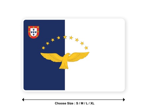 Sticker drapeau acores - drapeau,