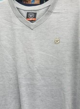 Le Breve V Neck Jumper Gris 2XL 3XL 4XL