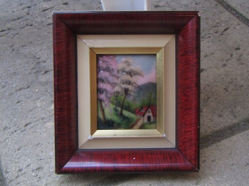 Cadre émail art limoges - émail,