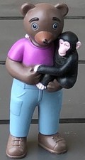 Figurine petit ours brun avec - figurine,
