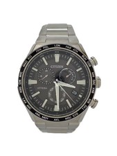 Citizen Attesa E660-007C801 Eco-Drive Radio-Pilotée Blk SLV Solaire Hommes Watch