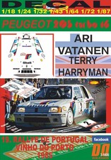 DECAL PEUGEOT 205 TURBO 16 A