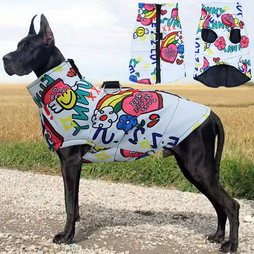 Waterproof dog jacket warm - waterproof,