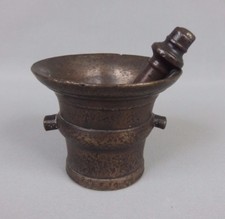 ancien mortier d'apothicaire