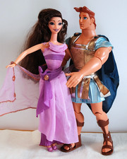 Disney Hercules Doll & Megara Doll Fashion Secrets - Mattel 1996