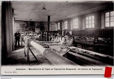 S21155 cpa 23 Aubusson - Manufacture de Tapis Braquenié - un atelier de tapisser