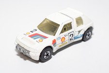 B88 1:60 HOT WHEELS HOTWHEELS PEUGEOT 205 TURBO T 16 RALLY #2 WHITE EXC. COND.
