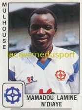 210 MAMADOU LAMINE N'DIAYE # SENEGAL FC MULHOUSE STICKER PANINI FOOT 1989 1990