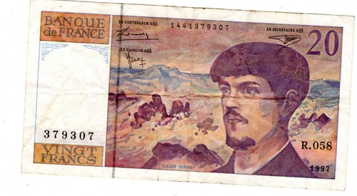 France billet francs - 20,