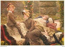 Art - Peinture - James Tissot - Le Banc de jardin - The Garden Bench - 1882 - CP