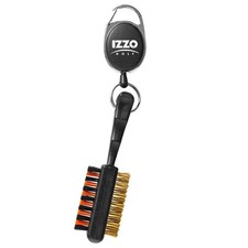 Izzo Golf Rétractable Recto-Verso Club Groove Nettoyant Souple Ferme Poils Brass