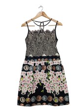 Robe de cocktail Dames T EU 36 noir-blanc-rose style décontracté