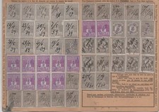 FISCAUX carte de socio postaux d'alsace lorraine