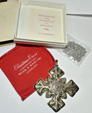 1976 Reed & Barton Argent Sterling Noël Croix de Malte Décoration Pendentif