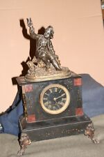 lourde pendule en marbre ou